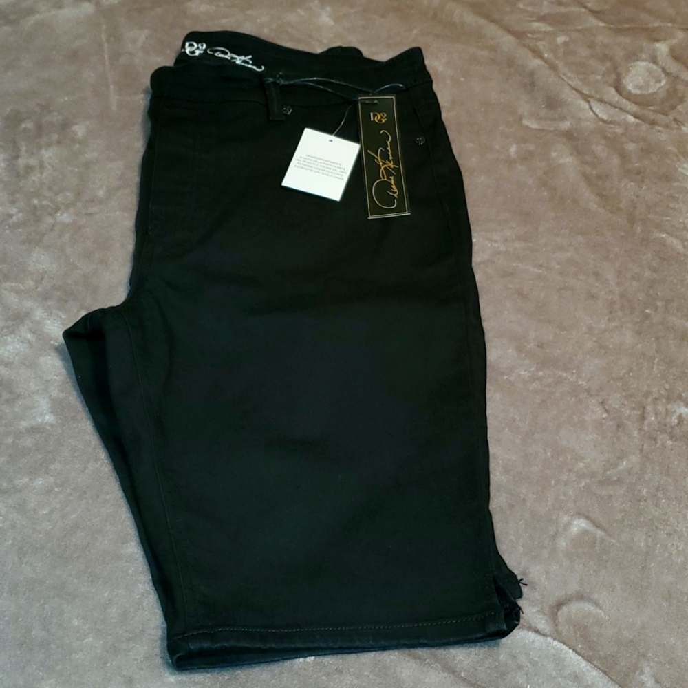 DG2 Black Bermuda Jean Shorts